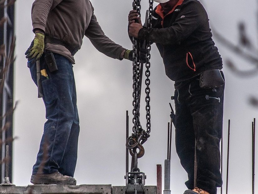 workers, construction site, building, men, work, pulley, chain, construction, construction site, construction site, construction site, construction site, construction site, construction, construction, construction