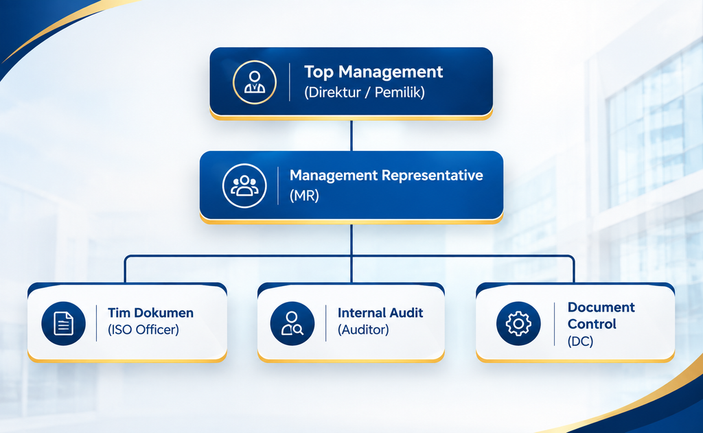 Cara Membuat Struktur Tim ISO Internal Perusahaan yang Efektif 1 Struktur Tim ISO Internal